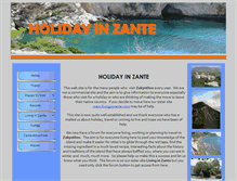 Tablet Screenshot of holidayinzante.com